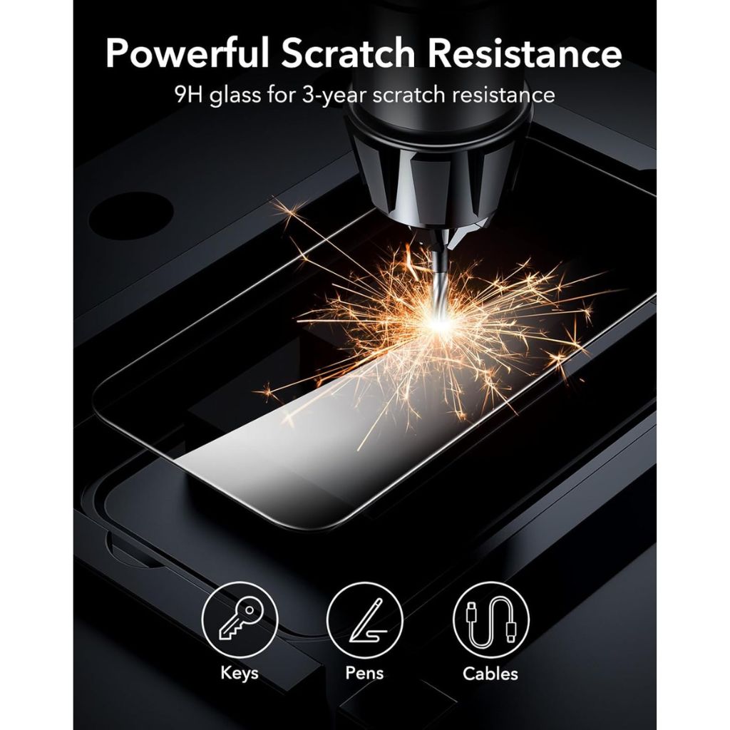 ESR Paquete de 3 protectores de pantalla de privacidad para iPhone 16 Pro Max