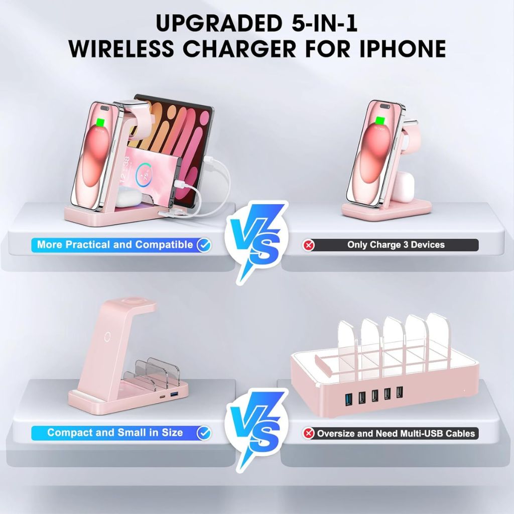 Estacion de Carga Inálambrico para Iphone