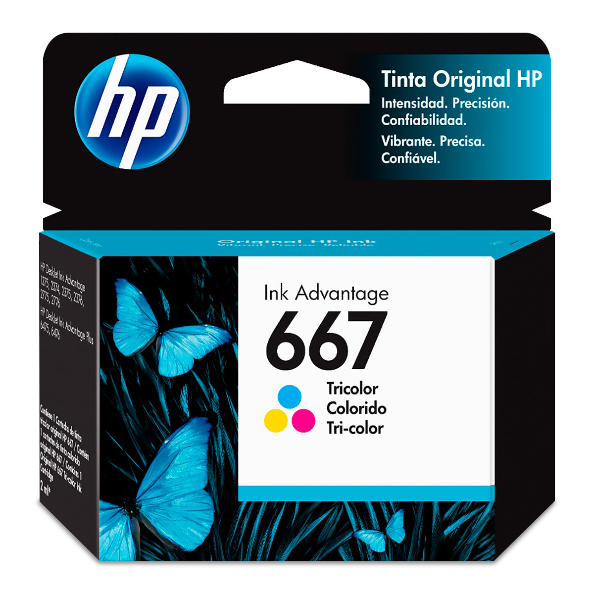 HP Cartucho de Tinta Tricolor 667 (3YM78AL)