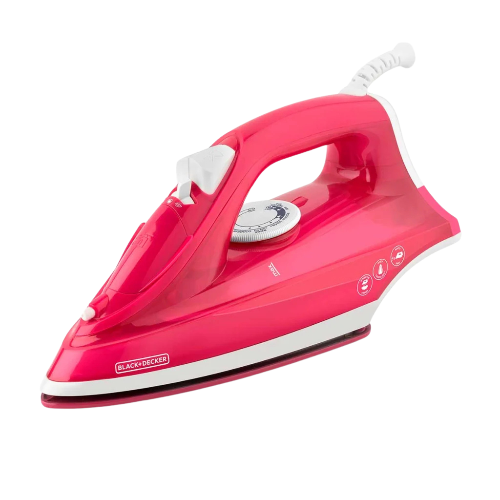 Black + Decker Plancha de Ropa Vapor Anti-Adherente, IRBD302