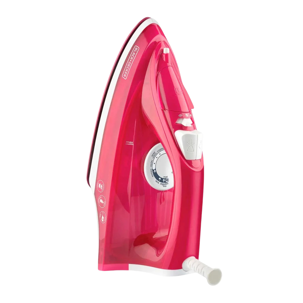 Black + Decker Plancha de Ropa Vapor Anti-Adherente, IRBD302