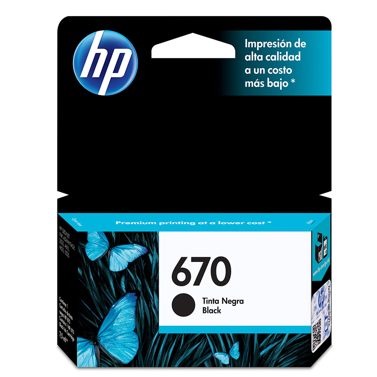 HP Cartucho Negro #670 (CZ113AL)
