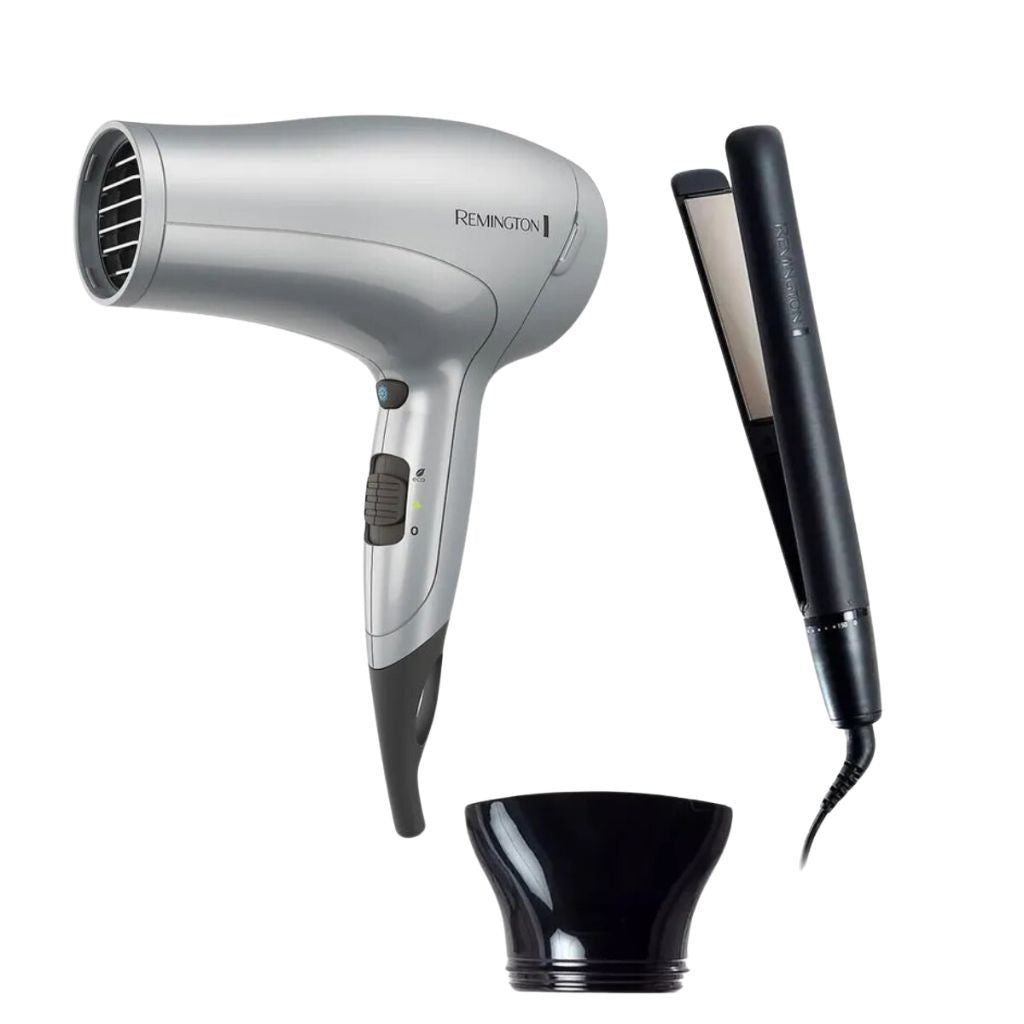 Remington Combo Secadora + Plancha de Cabello, S4A500-D3019-F