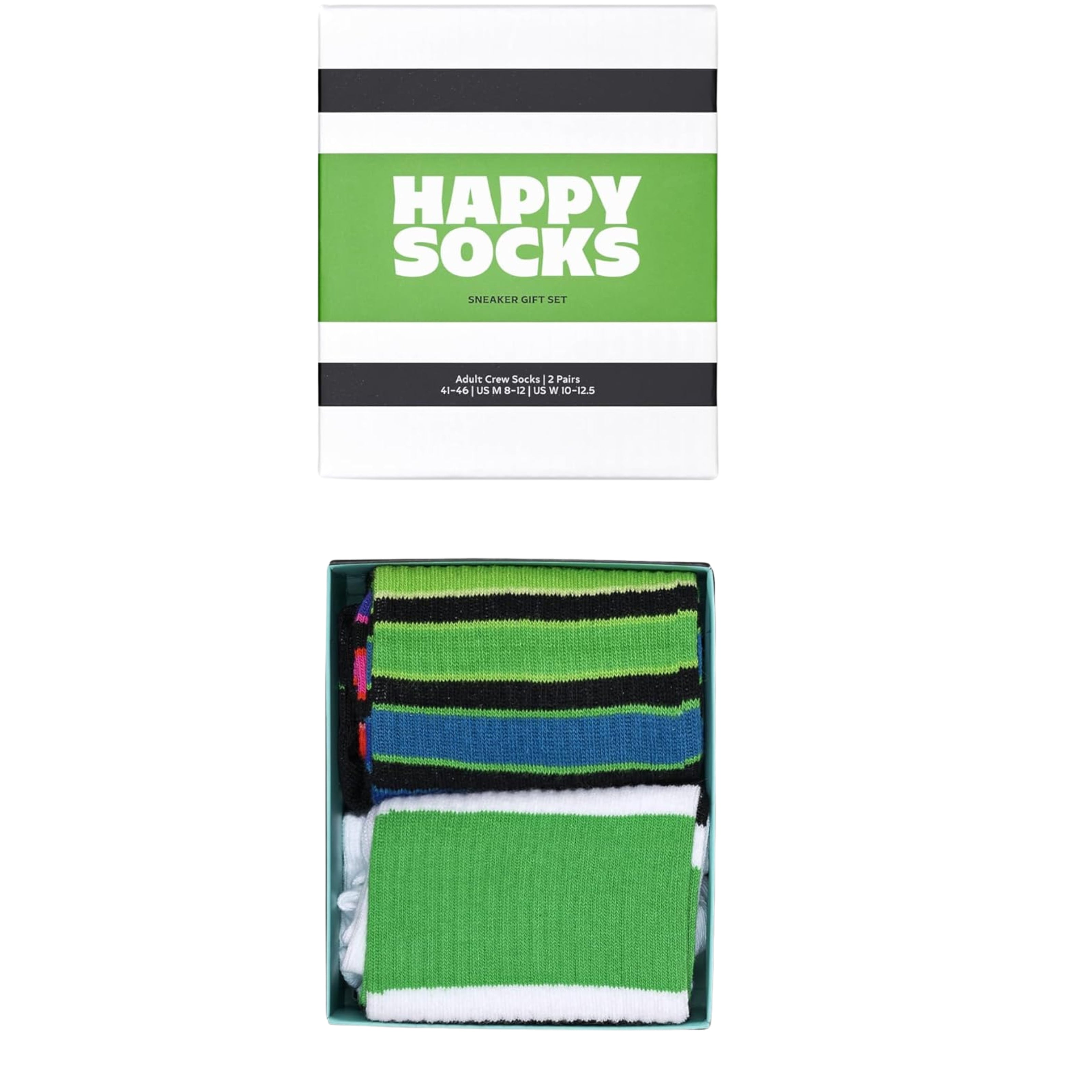 Happy Socks Diseño en Blanco y Negro Talla Pequeña a Mediana