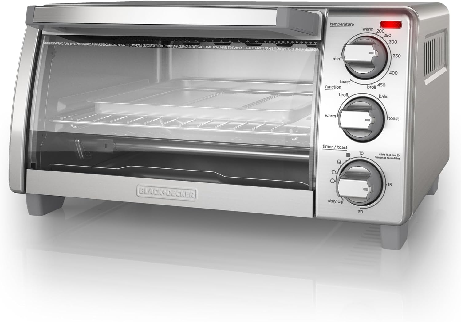 Black + Decker Horno Tostador 4 Funciones TO1745SSG-LA