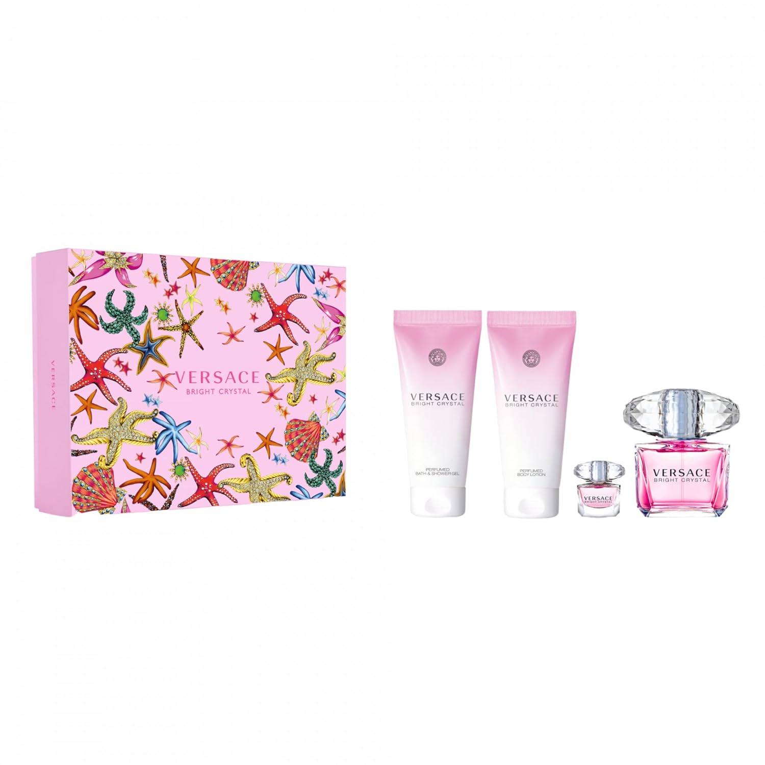 Estuche Mujer Versace Bright Crystal, 4 Piezas