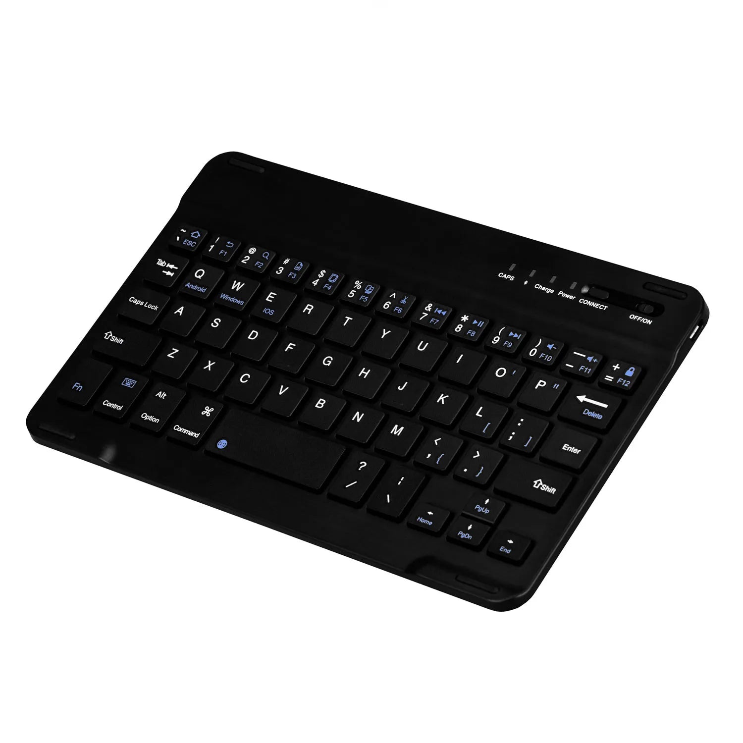 Argom Teclado Portátil Inalámbrico Ultrafino Negro, ARG-KB-0203