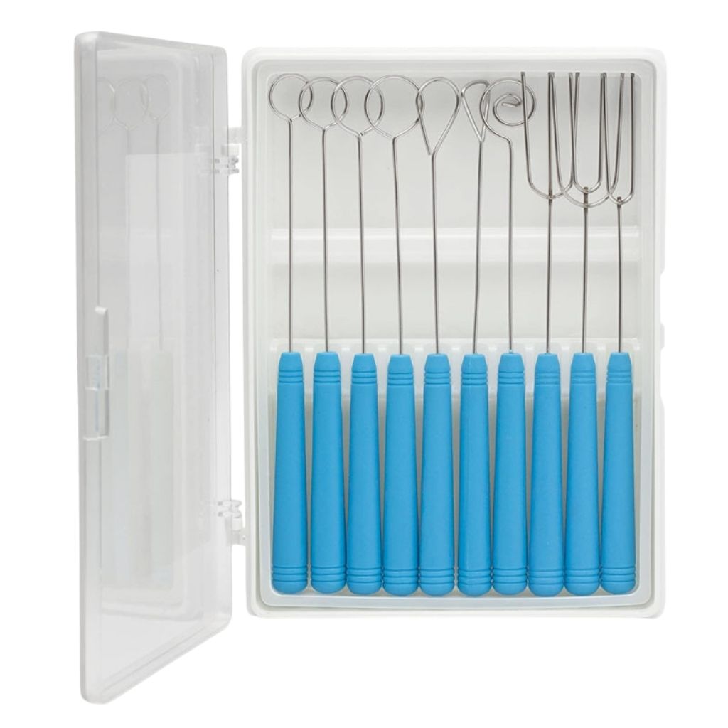 Ateco Set de 10 Pinzas de Acero para Bañar Decoraciones