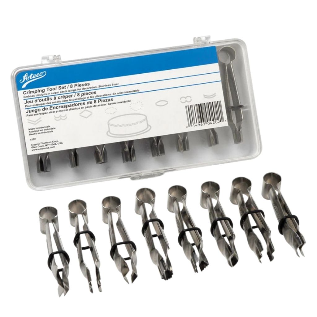 Ateco Set de 8 Pinzas Onduladoras