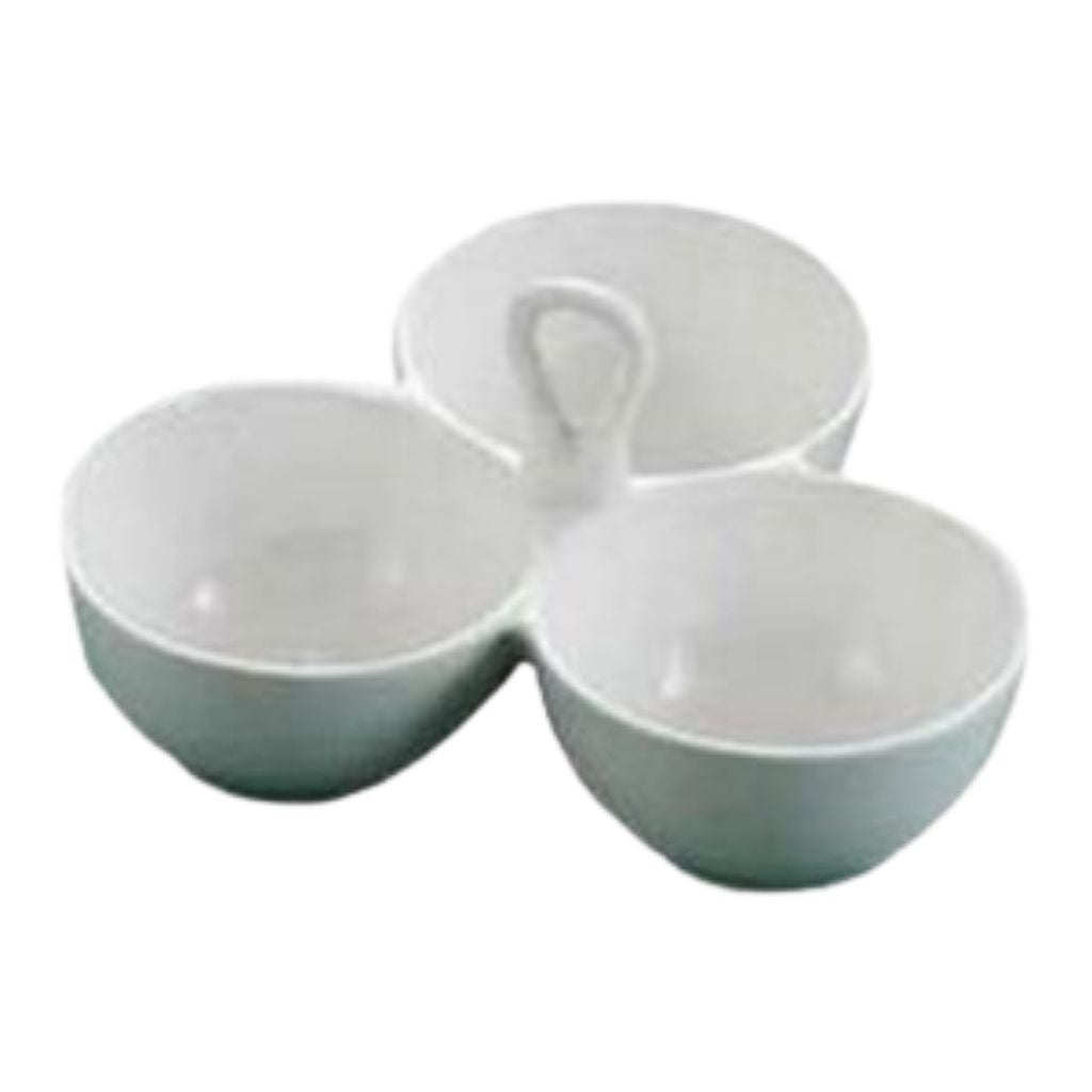 Salsera con Agarradera de 3 Bowls