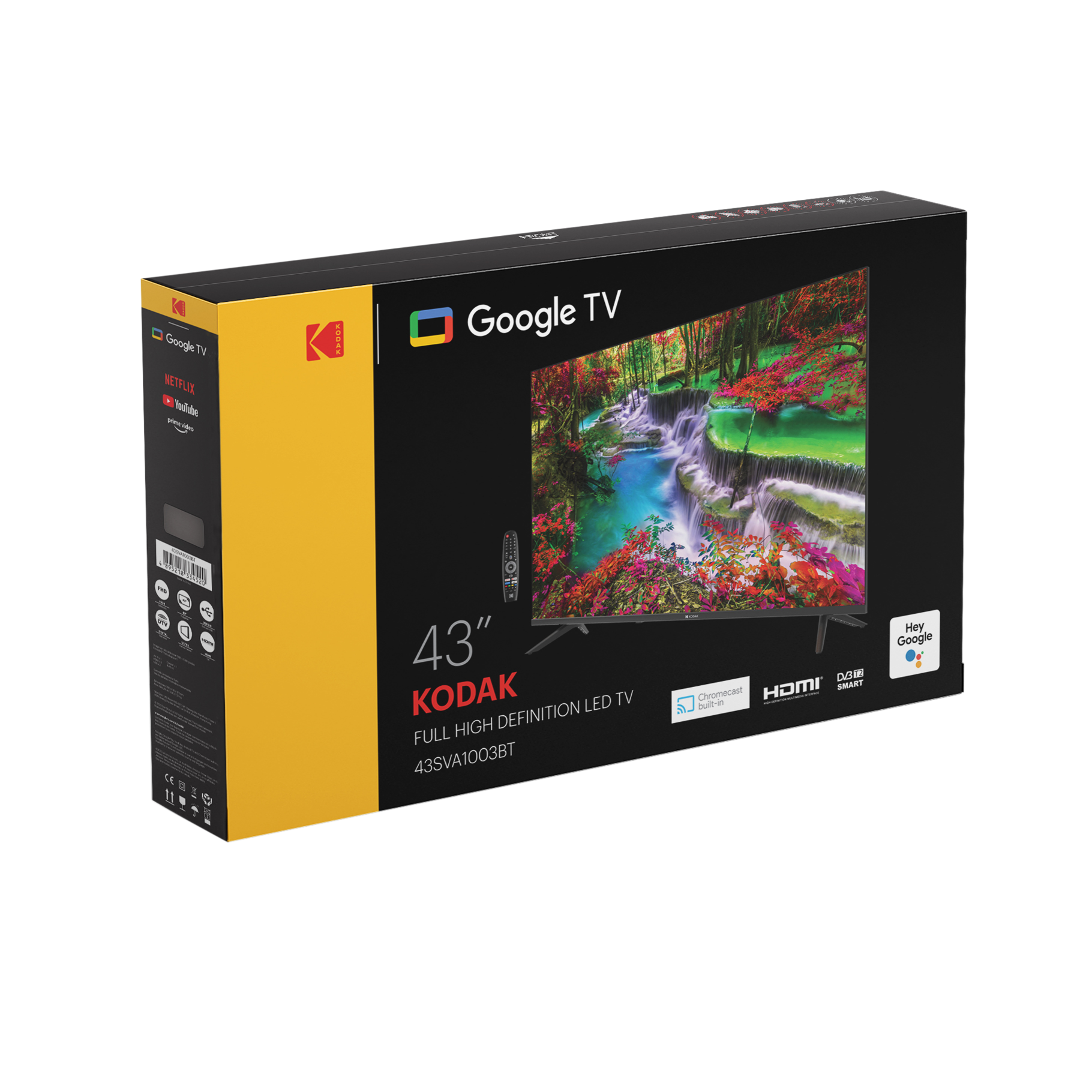 Kodak Pantalla UHD 43" con Google TV, 43SVA1003BT