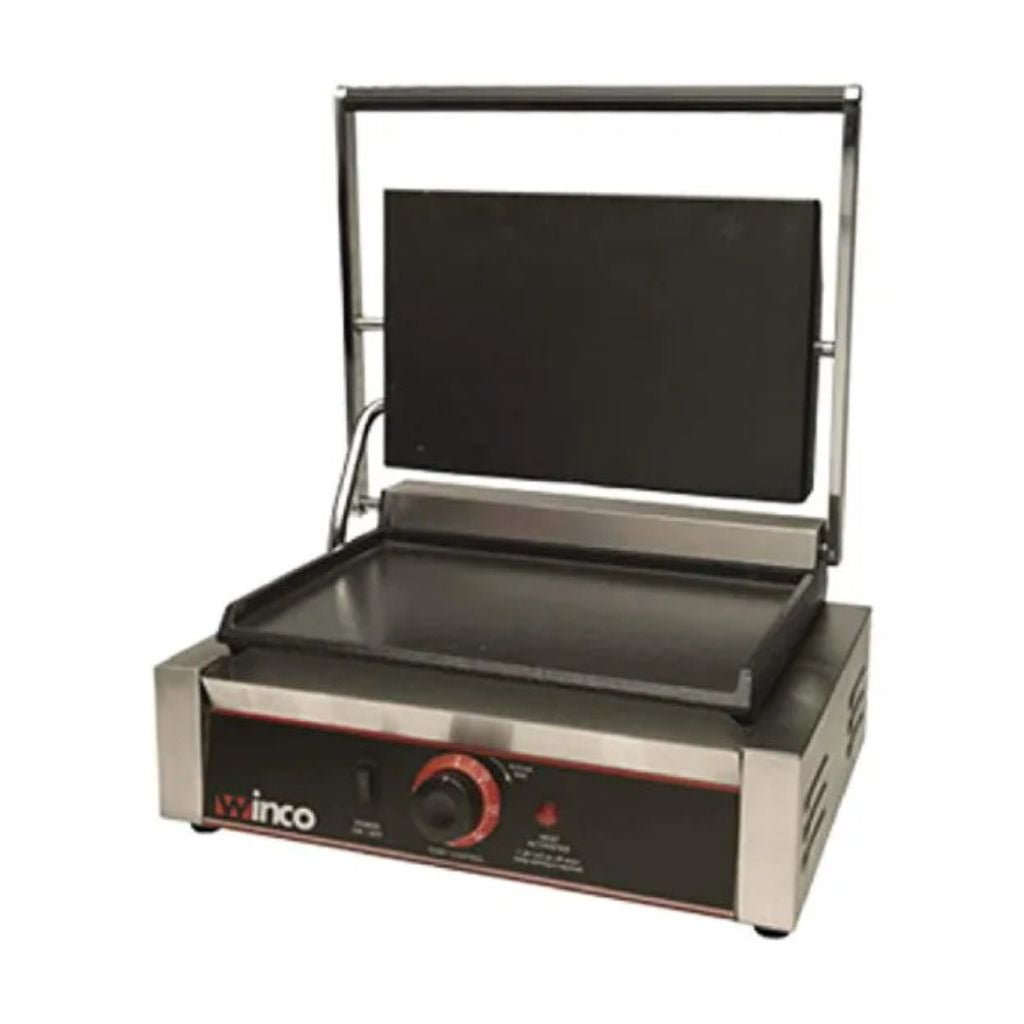 Winco Sandwichera Eléctrica Plana con Placa de 9 pulgadas