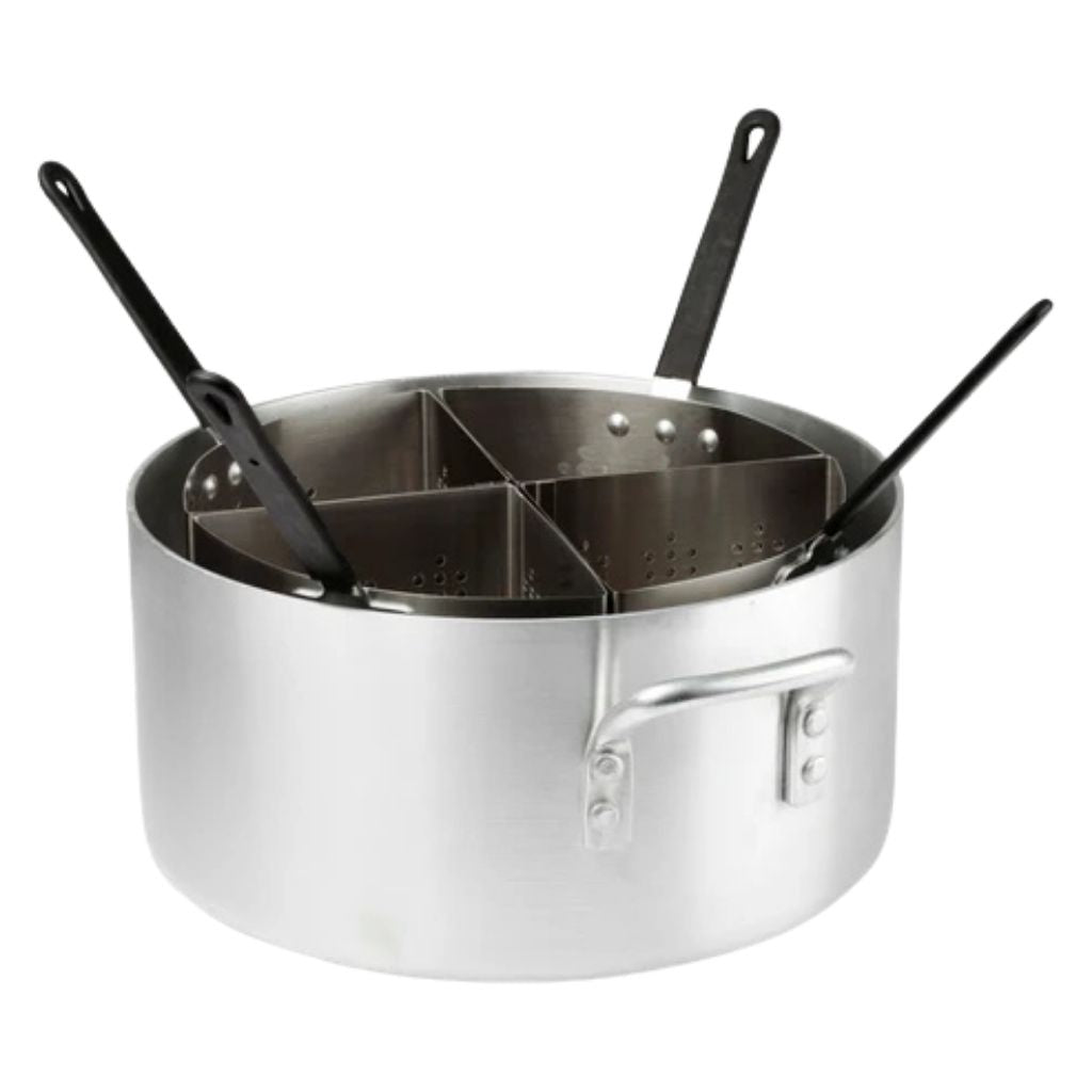 Winco Olla para Pastas con 4 Divisiones