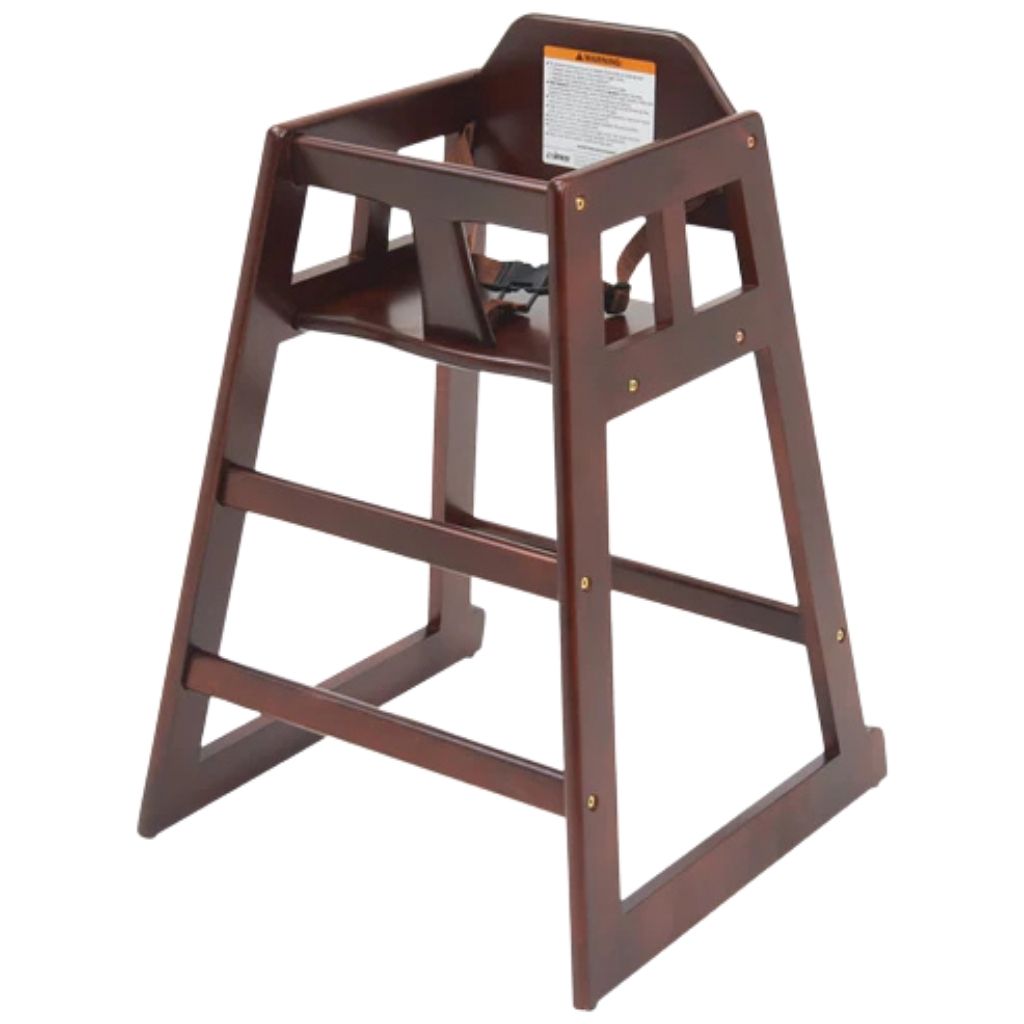 Winco Silla para Bebe de Madera de Caoba