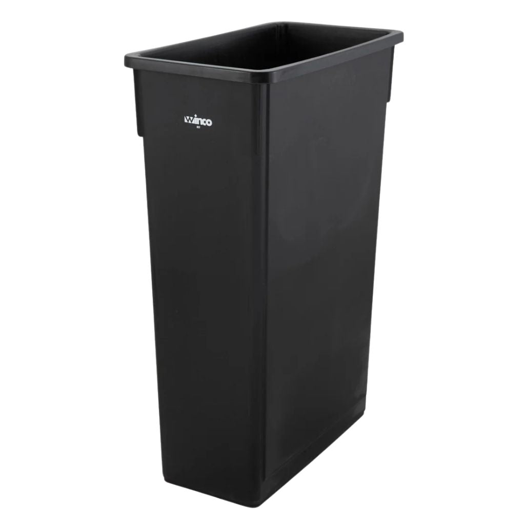 Winco Basurero sin Tapa Negro de 23Gal