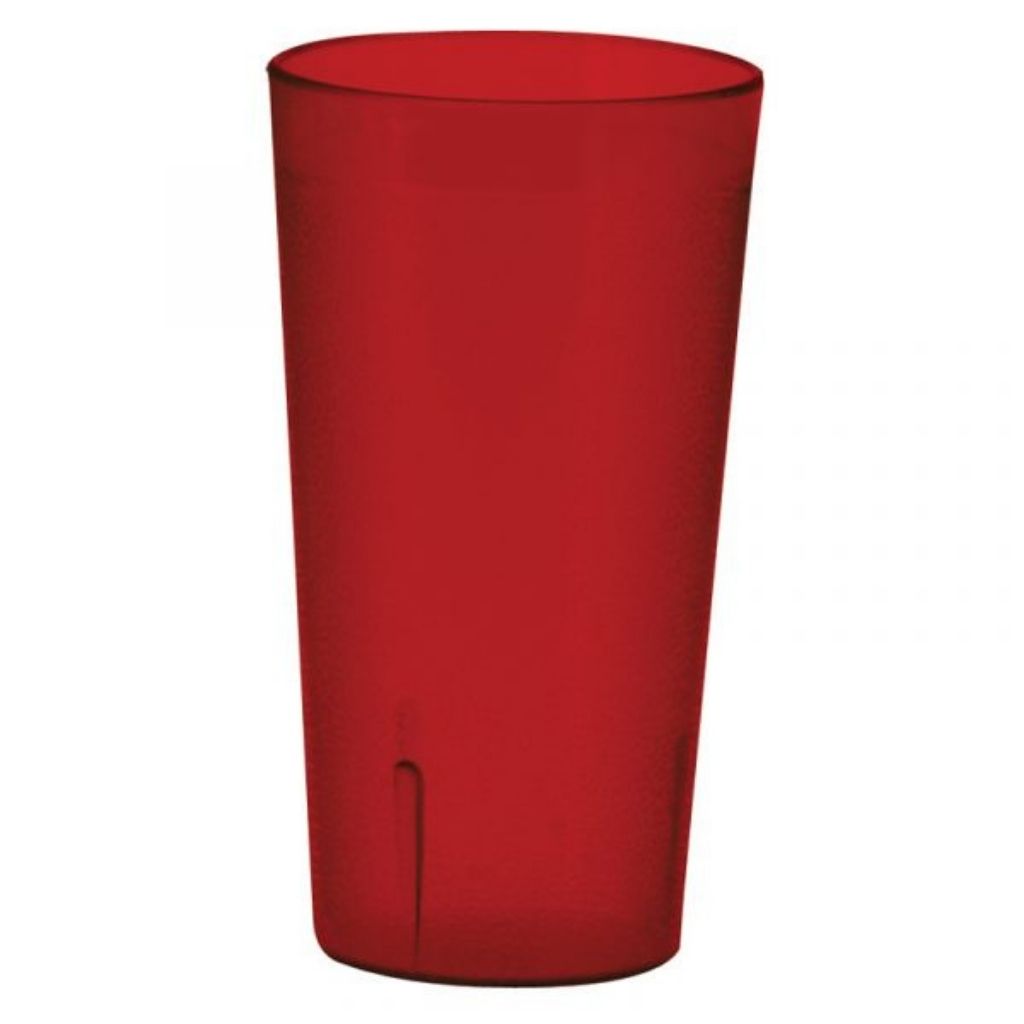Vaso Acrílico Rojo de 16 onzas Winco