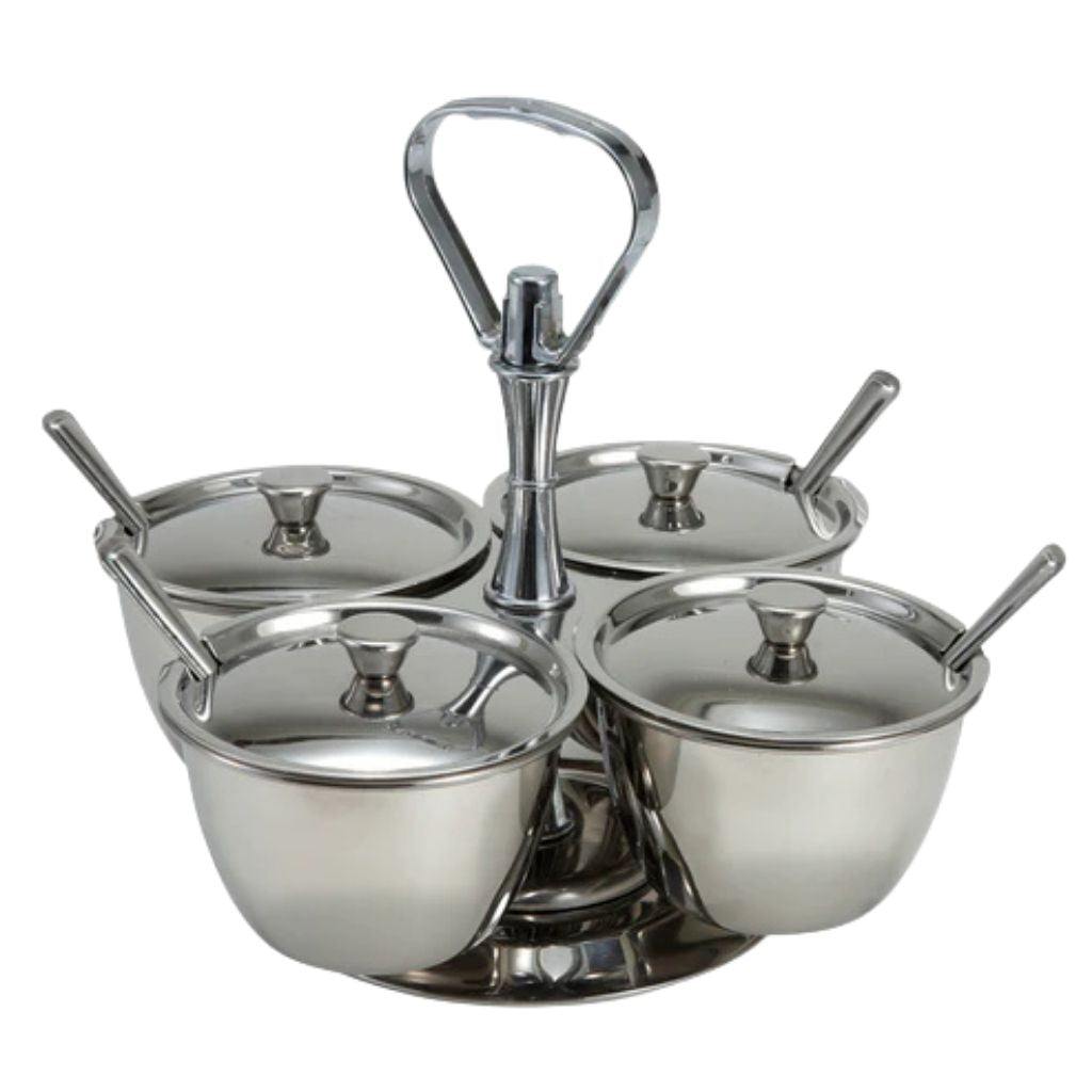 Winco Organizador de Aderezos con 4 bowls