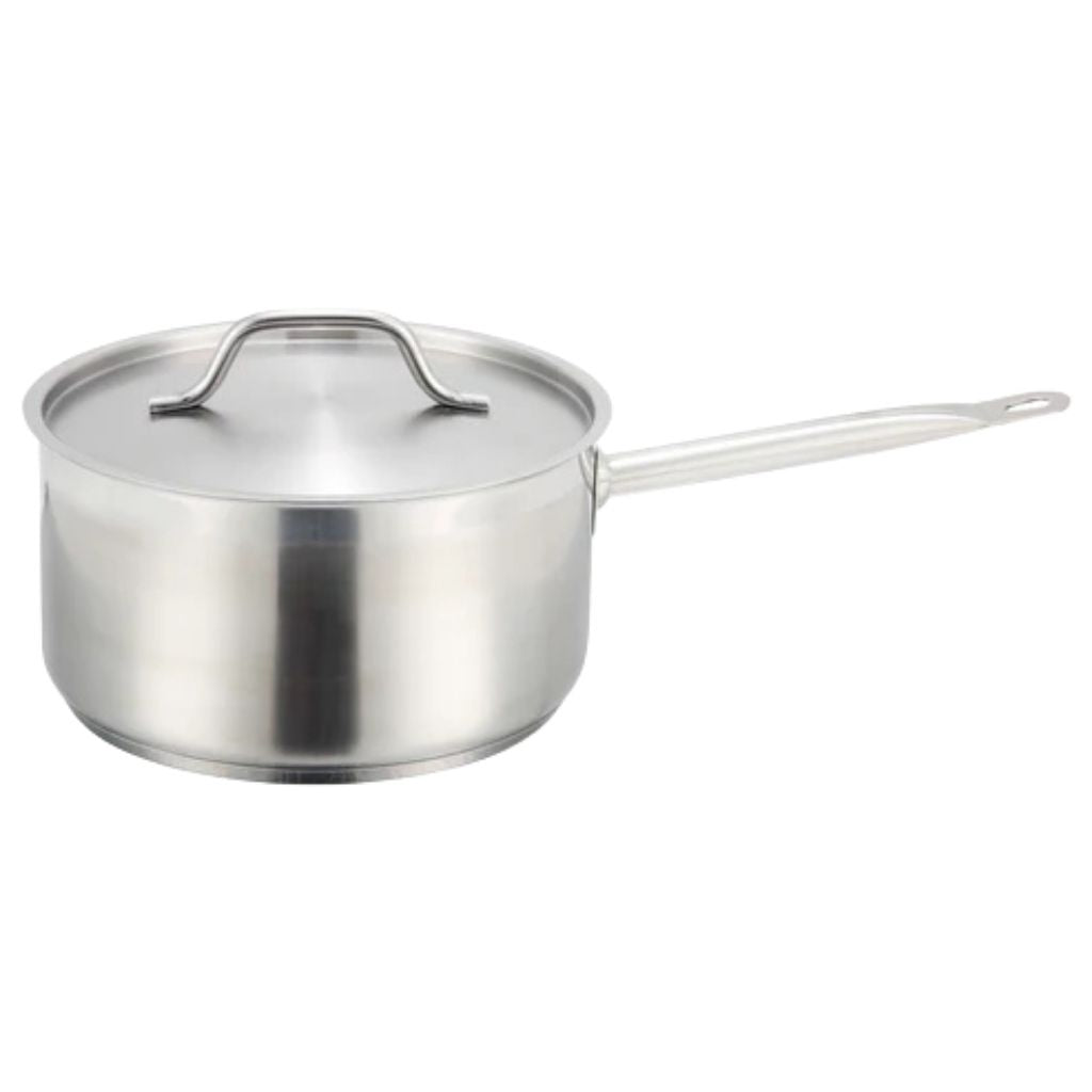 Winco Olla de Acero con Tapa 6 QT