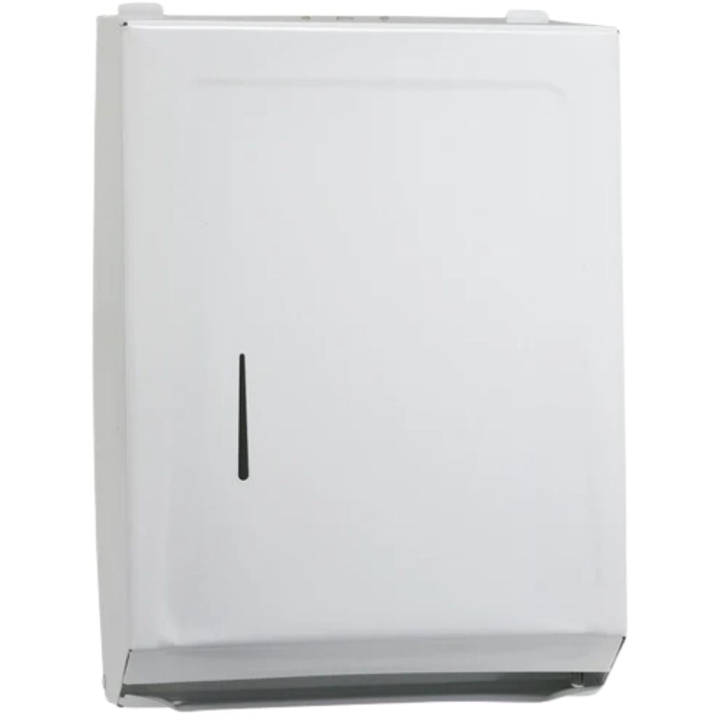 Winco Dispensador Blanco para Papel Toalla Interfoliado