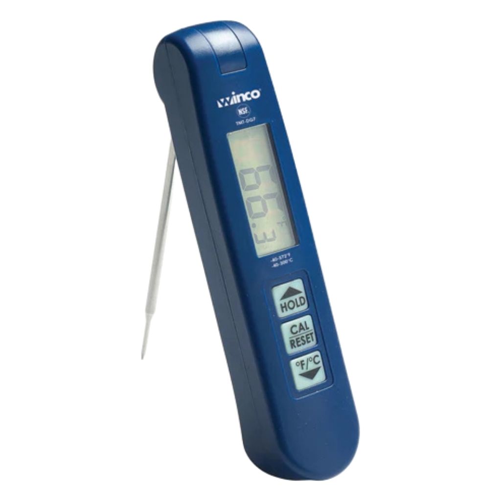 Winco Termómetro Digital Recalibrable con Sonda Plegable de 4"