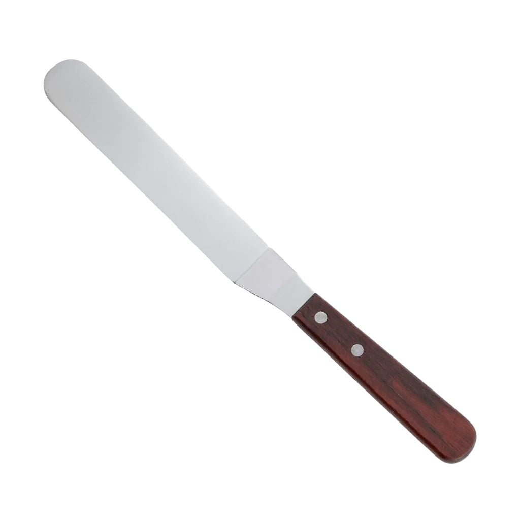 Winco Espátula para Repostería con Mango de Madera 3-1/2"