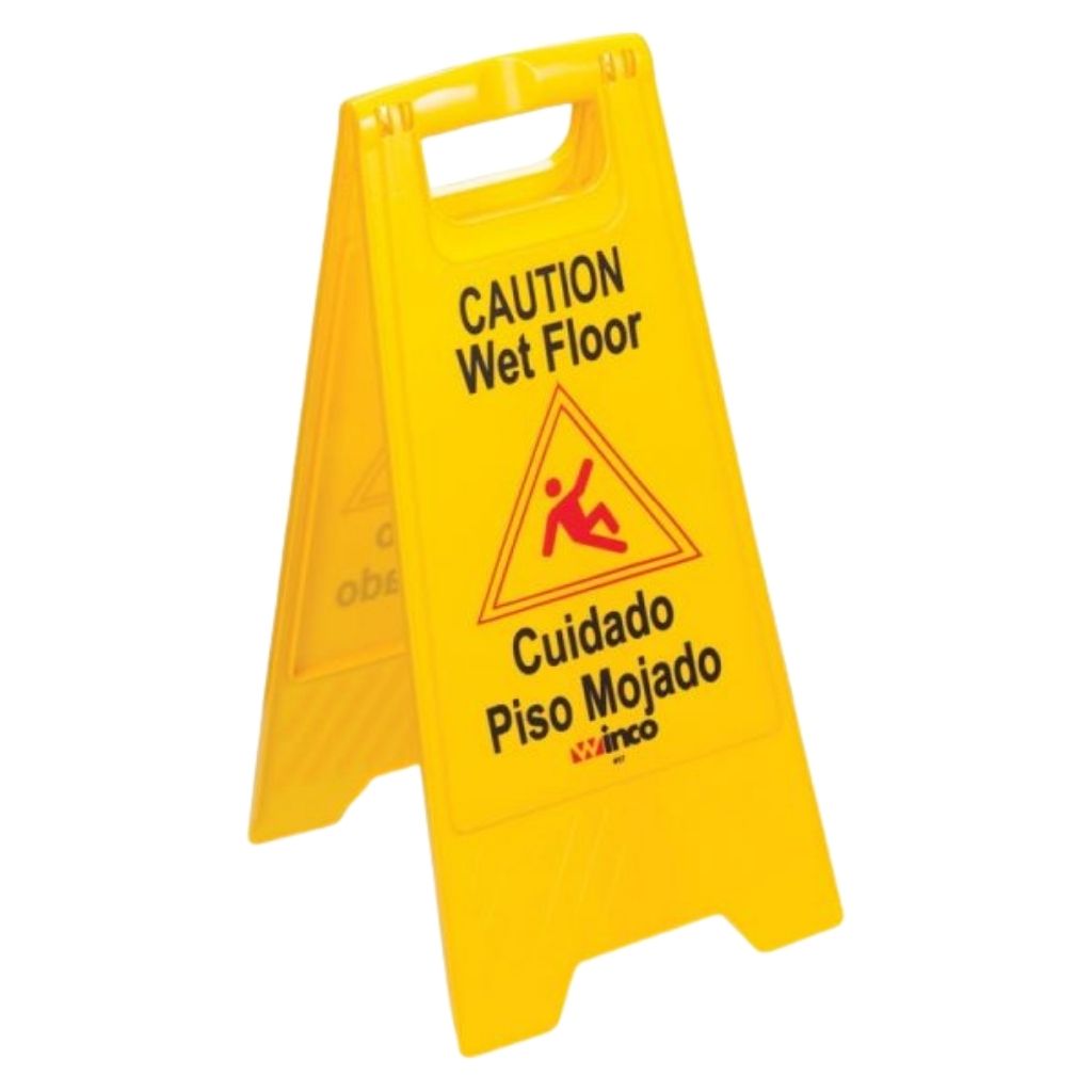 Winco Señal Plegable para Piso Mojado