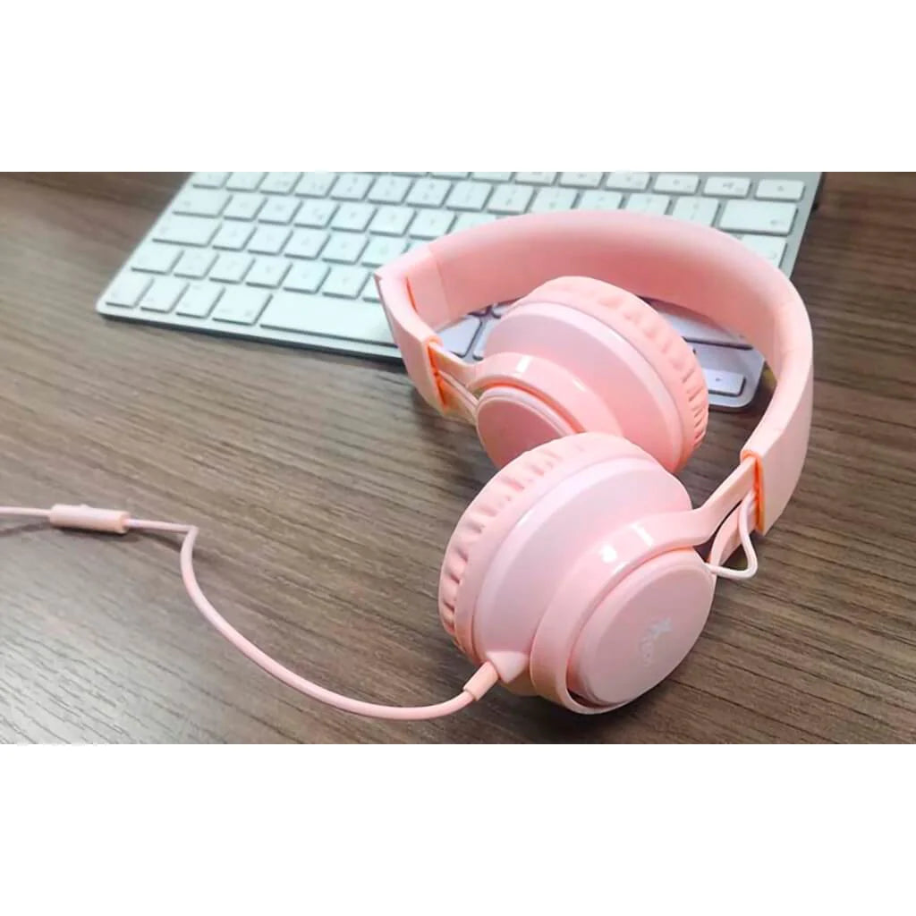 Xtech Audífono con Micrófono Rosado XTH-355