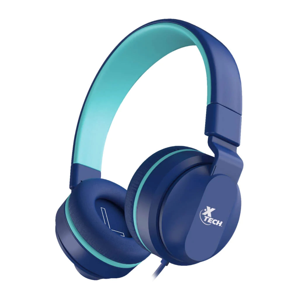 Xtech Audífonos Alámbricos con Micrófono Azul XTH-356