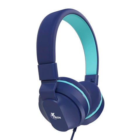 Xtech Audífonos Alámbricos con Micrófono Azul XTH-356