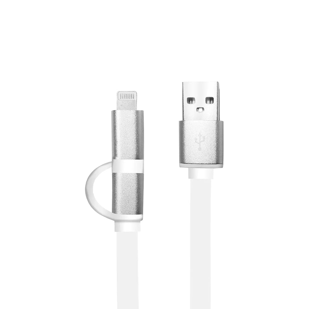 Argom Cable 2 en 1 (Lightning & Micro USB)