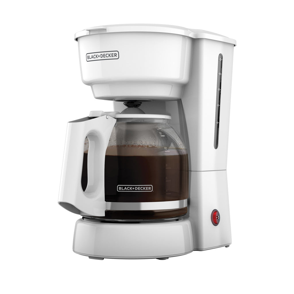 Black + Decker Cafetera 12 Tazas Blanca C/F CM0916W