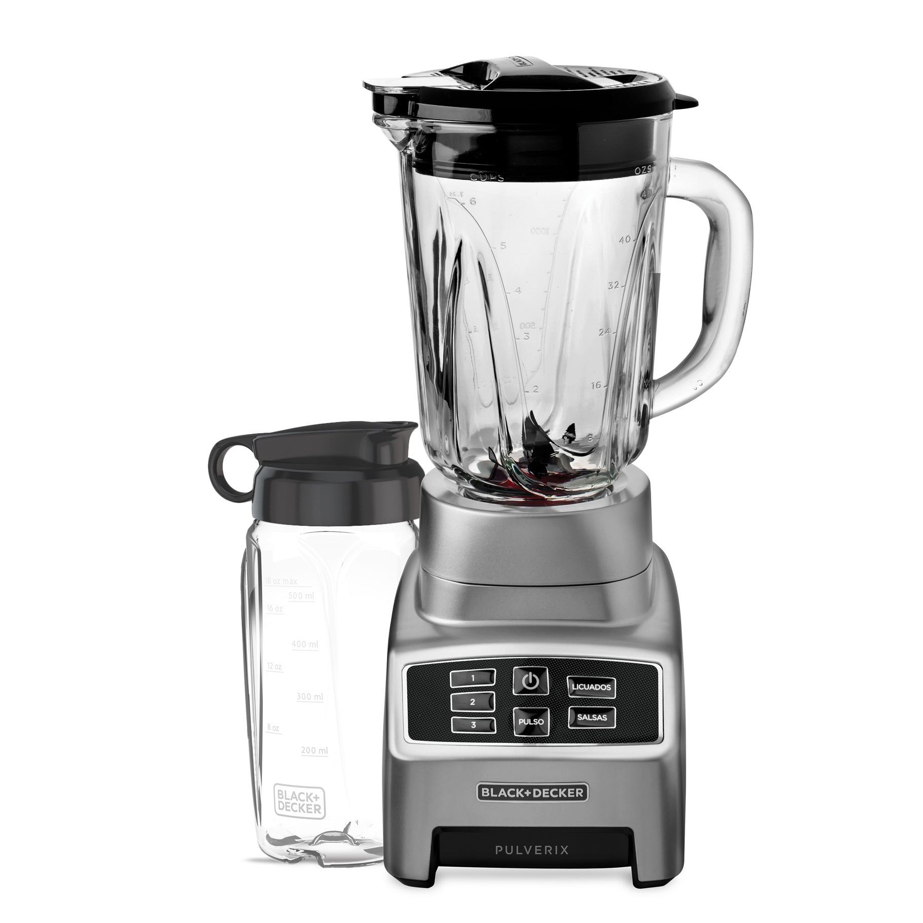 Black + Decker Licuadora Digital 3 Velocidades + Vaso Personal BL1840MS