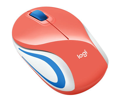 Logitech Mouse M187 Inalámbrico Rojo 910-005362