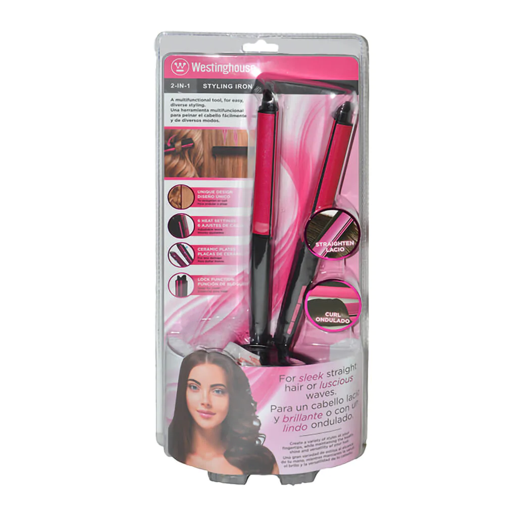 Westinghouse Plancha para Cabello 2 en 1 WH1152