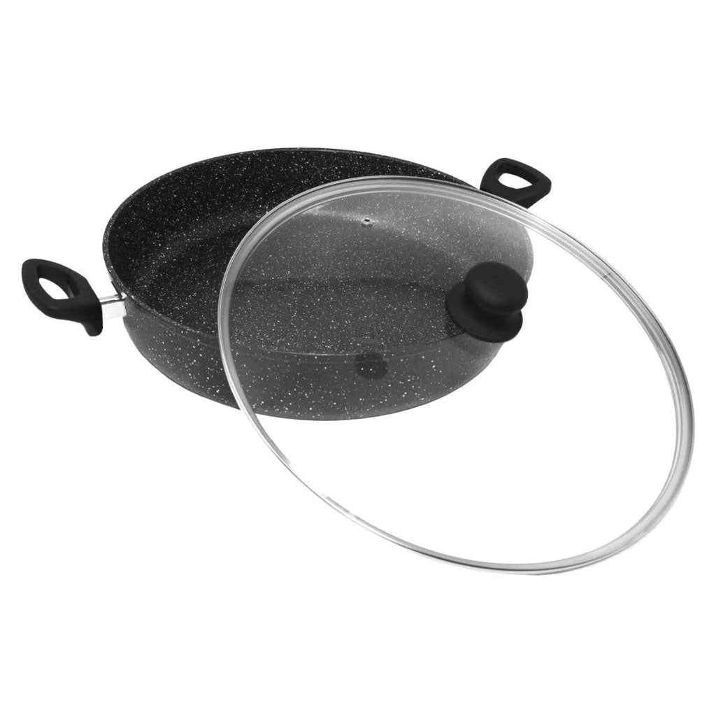 Westinghouse Cacerola Baja con Tapa Mármol WCCC0009L32MBB