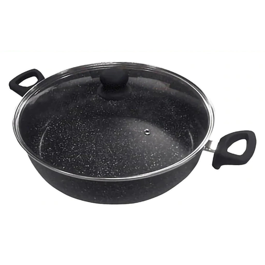 Westinghouse Cacerola Baja con Tapa Mármol WCCC0009L32MBB