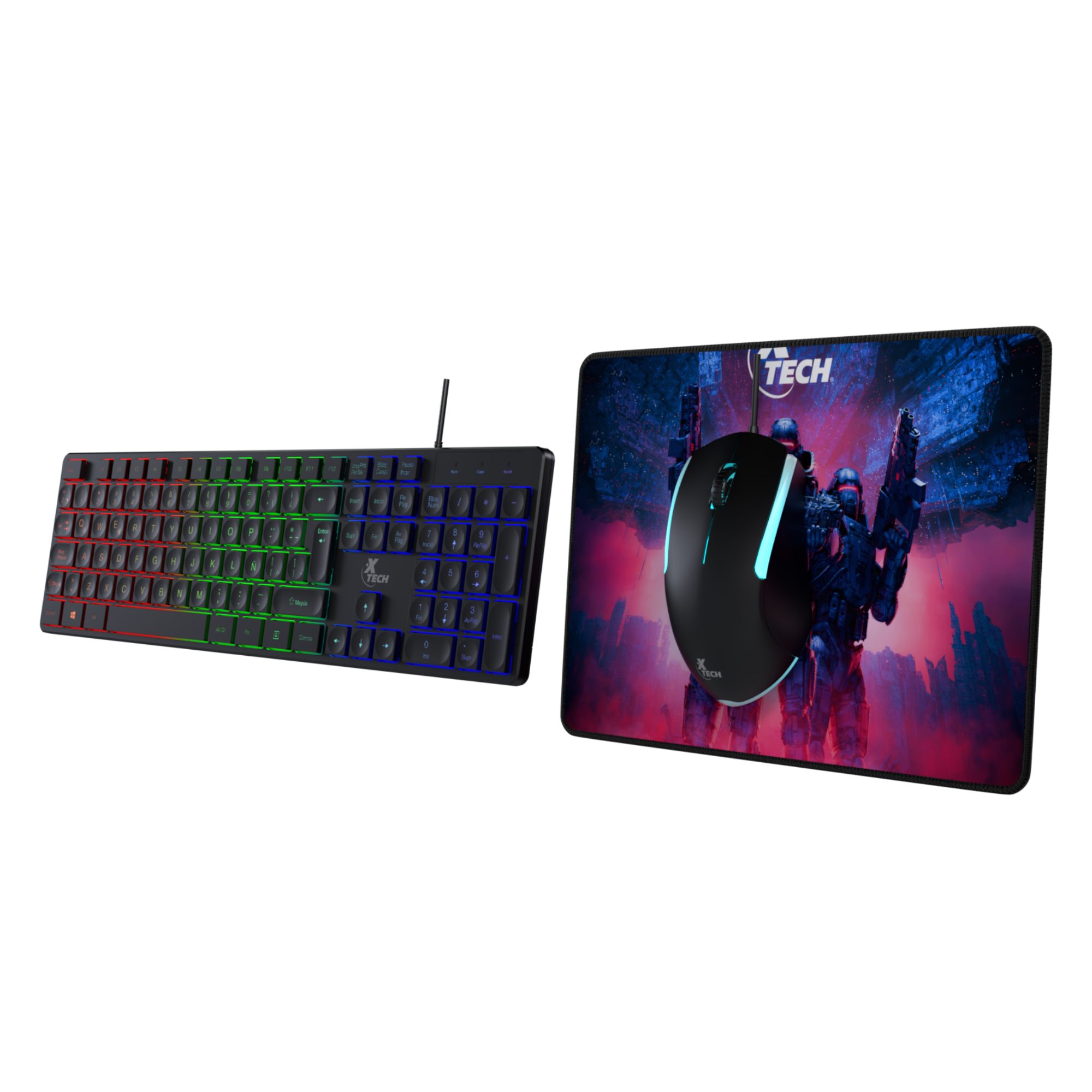 Xtech Combo Teclado, Mouse Pad y Mouse