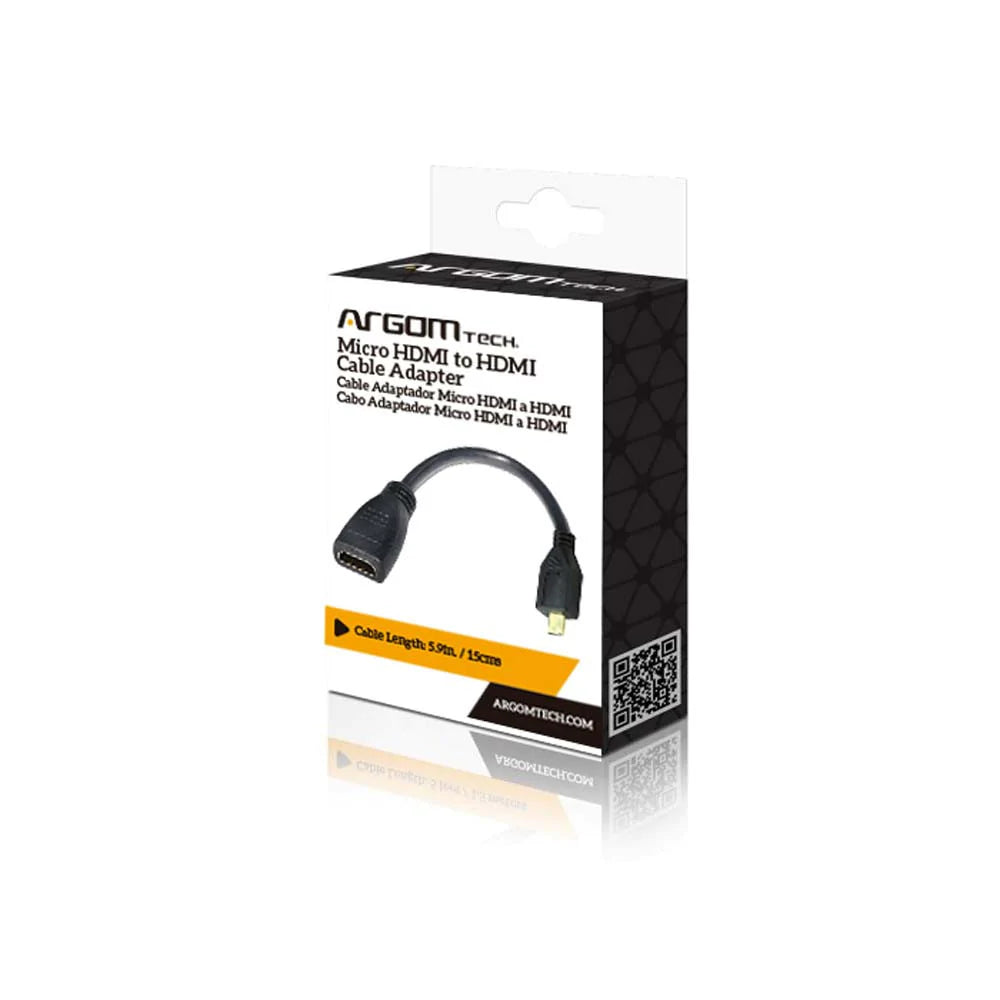Argom Cable Adaptador Micro HDMI a HDMI