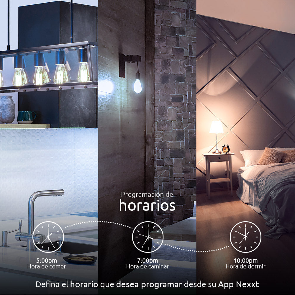 Nexxt Bombilla LED inteligente Wi-Fi 110V - ST19