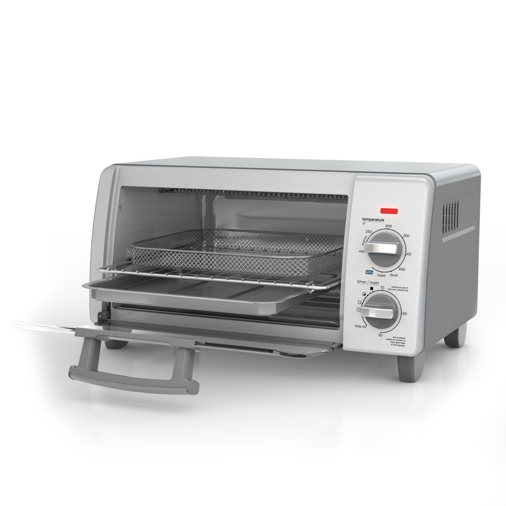 Black + Decker Horno Tostador con Freidora de Aire 4 Rebanadas TO1785SG-LA