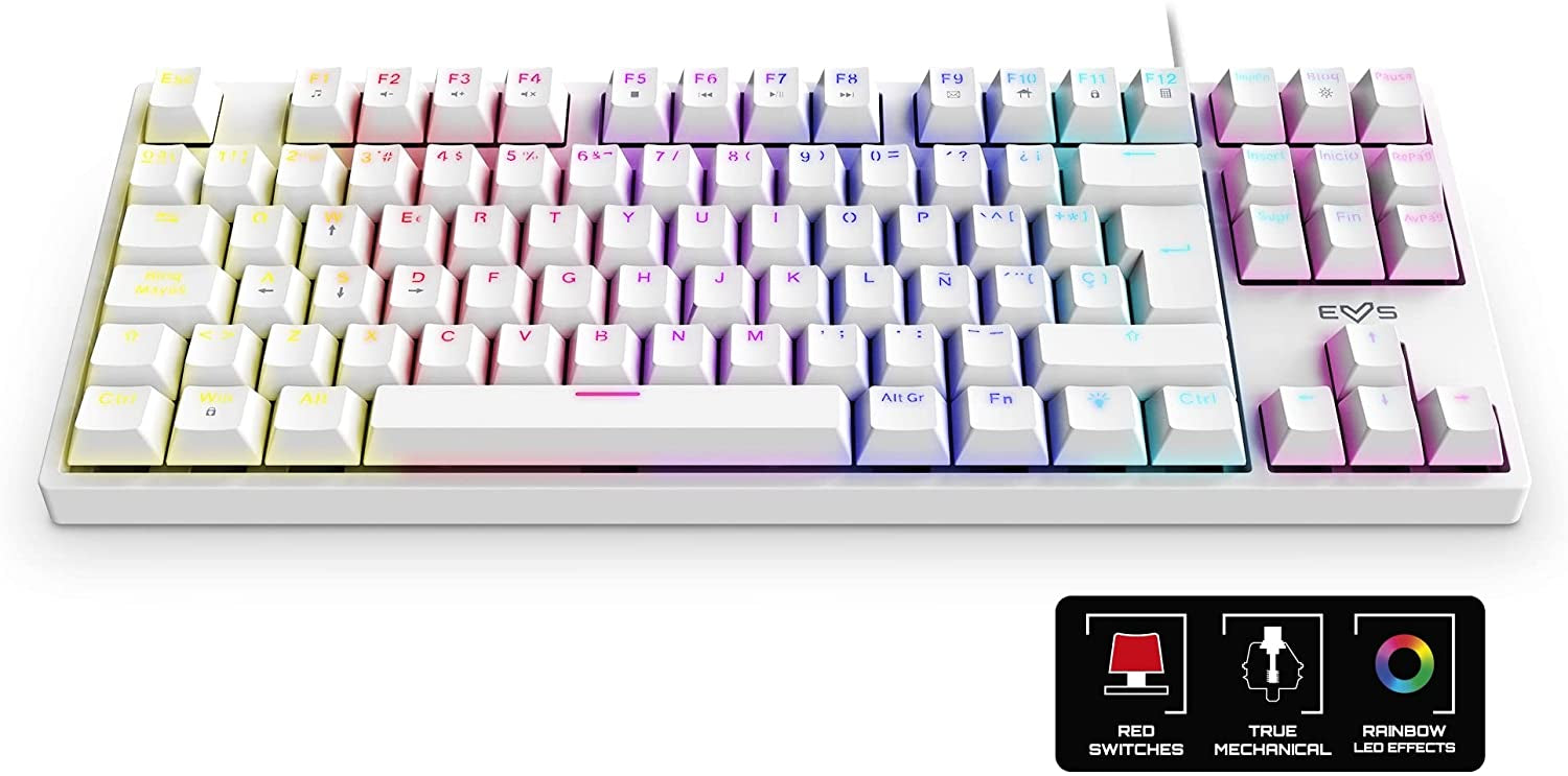 Energy Sistem Teclado Gaming Blanco ESG K7