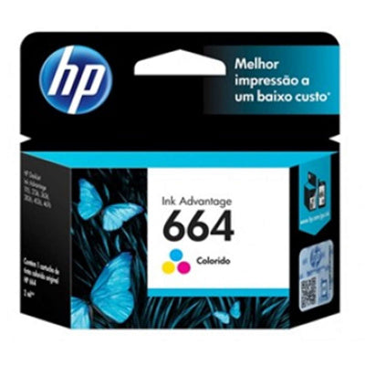 HP Cartucho de Tinta Color #664 (F6V28Al)