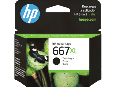 HP Cartucho HP 667Xl Negro (3YM81Al)