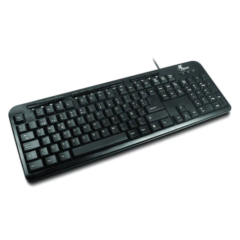 Xtech Teclado Multimedia USB en Inglés, XTK-130E