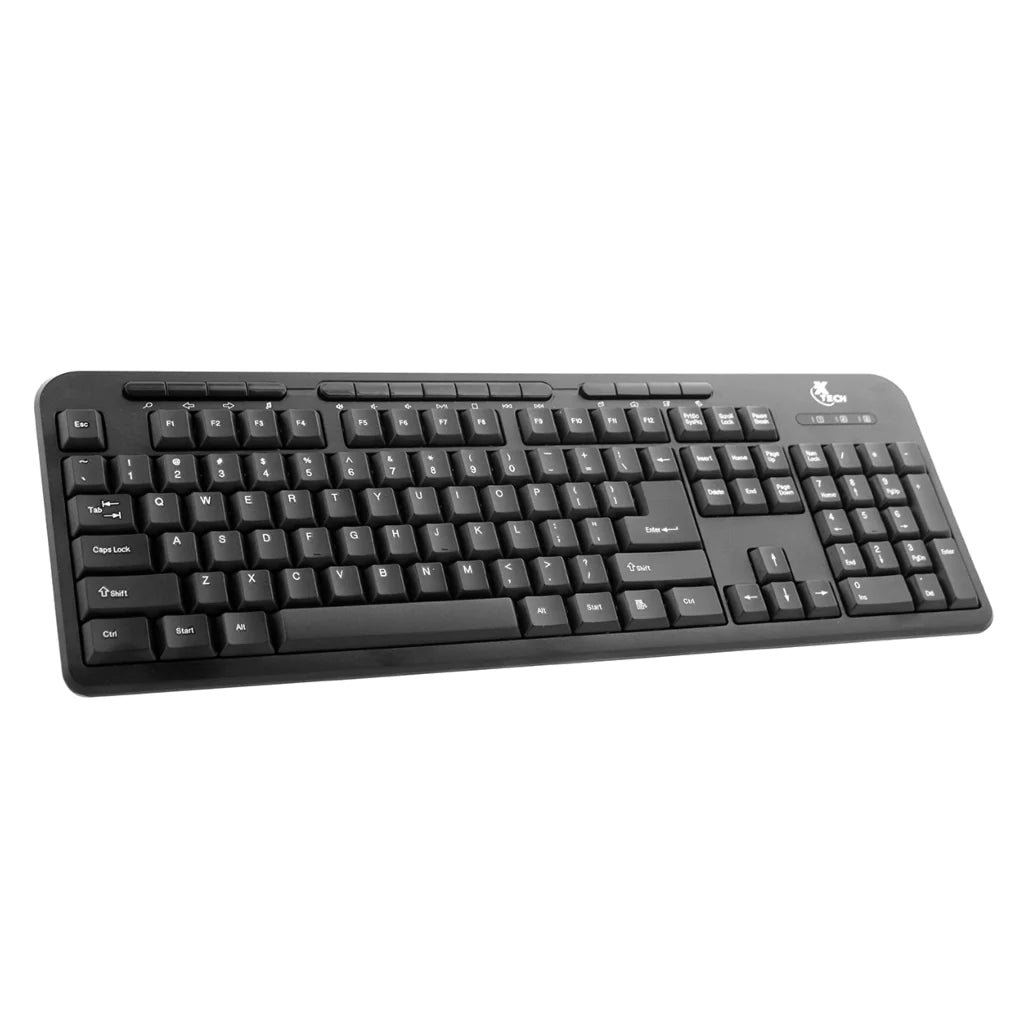 Xtech Teclado Multimedia USB en Inglés, XTK-130E