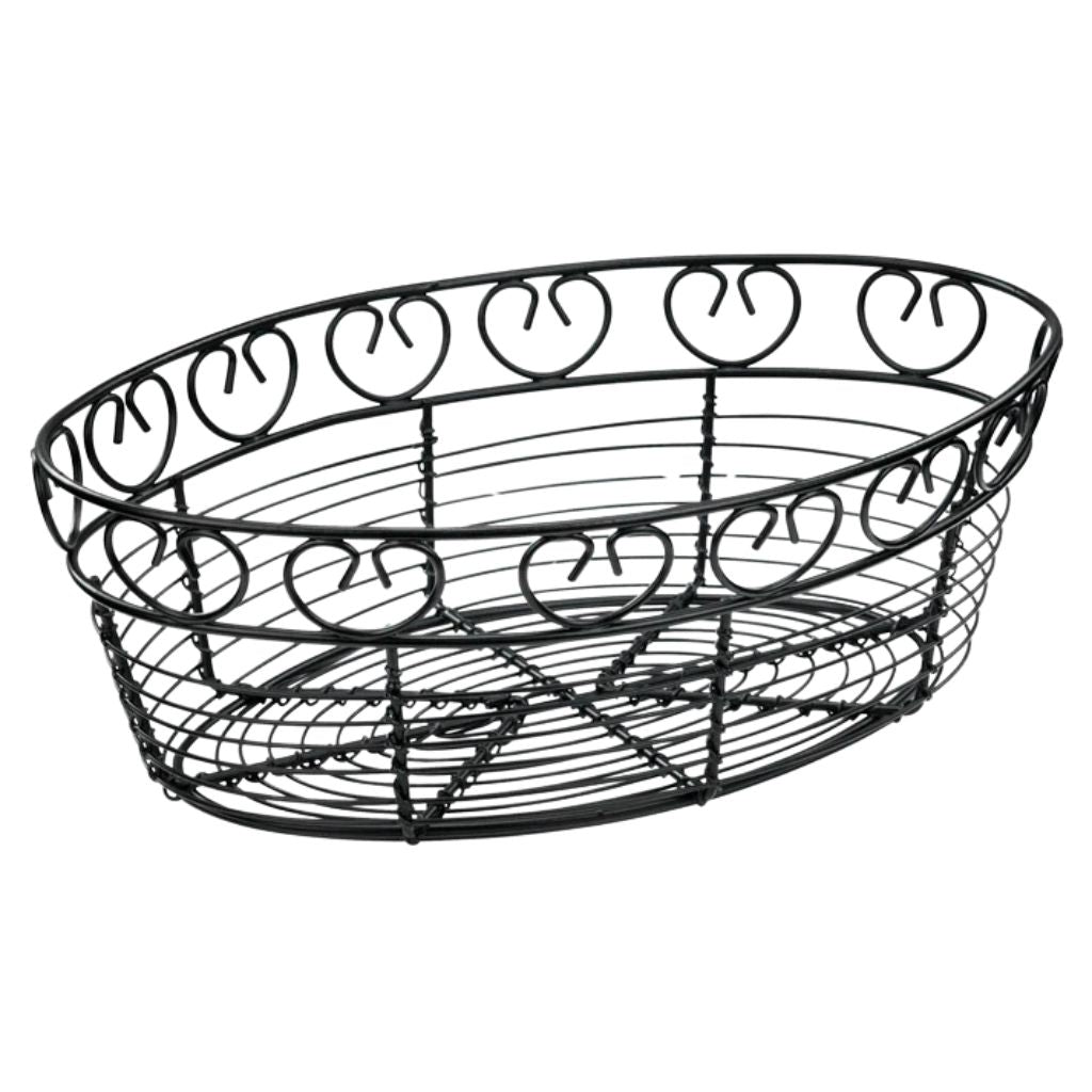 Winco Canasta Metálica Ovalada de 10" x 6.5"