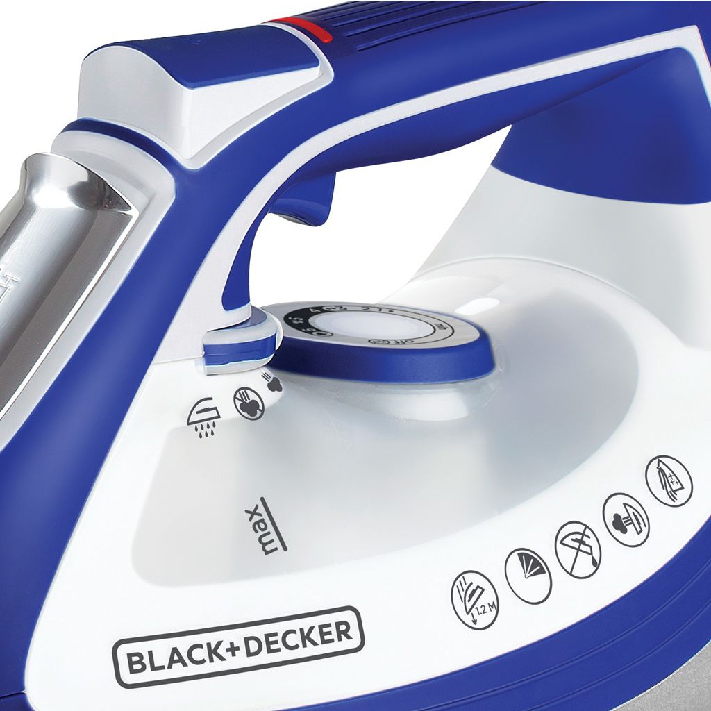 Black + Decker Plancha de Vapor Cerámica Impact, IR3001