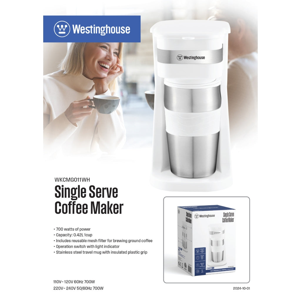 Westinghouse Cafetera Individual, WKCMGO11WH