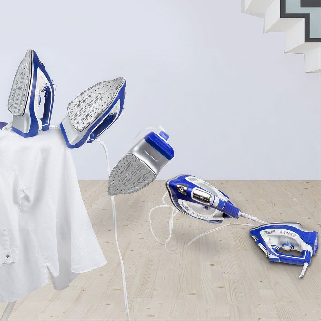 Black + Decker Plancha de Vapor Cerámica Impact, IR3001