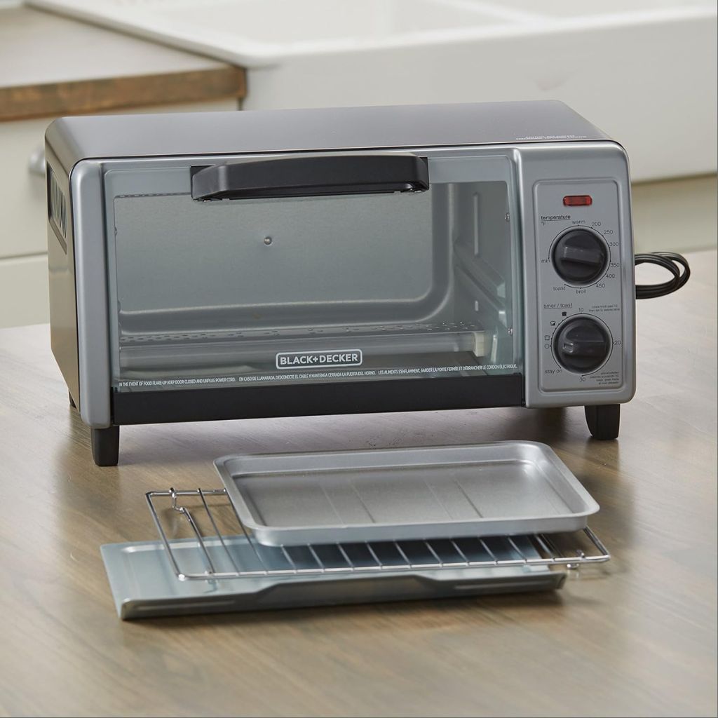 Black + Decker Horno Tostador 4 Rebanadas, TO1705SB-LA